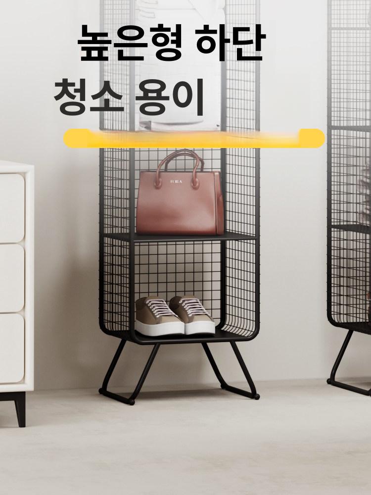 스탠드 수납장 다용도 인테리어 진열장 거실 선반 철제 - 상세 이미지 4