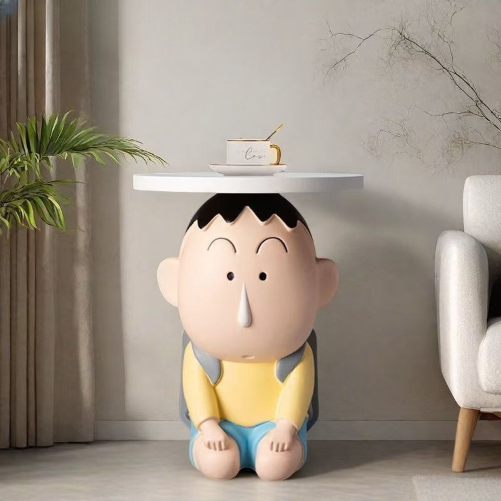 캐릭터 사이드 테이블 25cm 거실 소파 협탁 침대 옆 미니 티테이블 대형 해외판 리모컨 수납 테이블 25cm - 상품 이미지