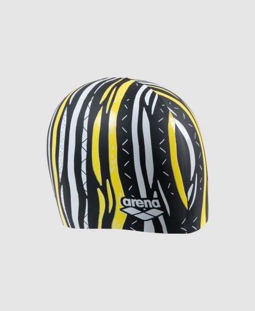 아레나 Print Silicone Cap Stripes - 상세 이미지 3