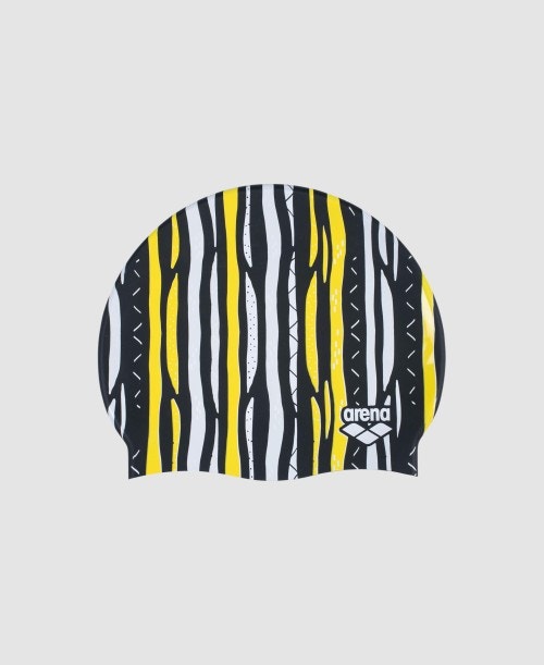 아레나 Print Silicone Cap Stripes - 상품 이미지