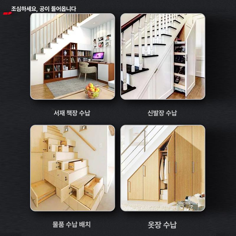 고하중 서랍레일 3단 슬라이드 가구 내부 가이드 리빙 대형 수납 서랍용 - 상세 이미지 5