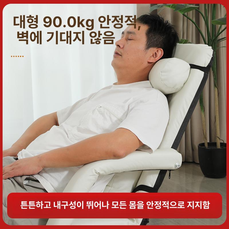 좌식 등받이 의자 침대용 바닥 쿠션 등받침 휴대용 리클라이닝 체어 - 상세 이미지 4