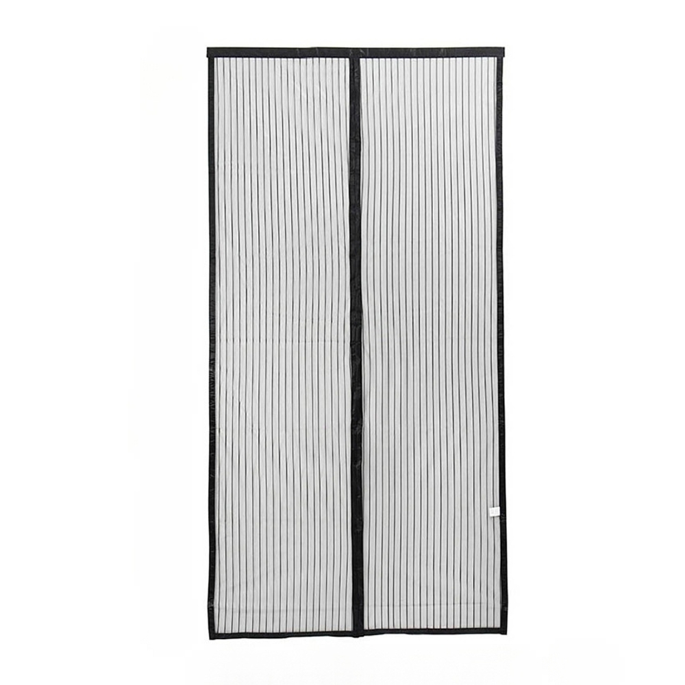 J2K 방충 네트 자석 현관문 모기장 해충 벌레 차단 방충망 블랙 (100x210cm) - 상품 이미지
