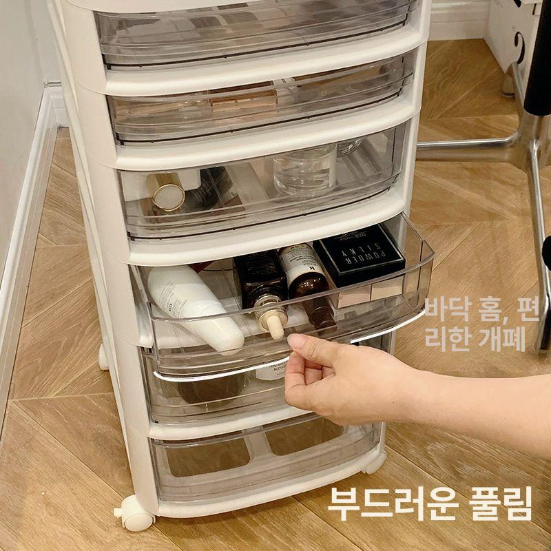 미니 화장대 서랍식 수납장 침실 정리 틈새 보조 수거함 기숙사 원룸 간편 보관함 - 상세 이미지 5