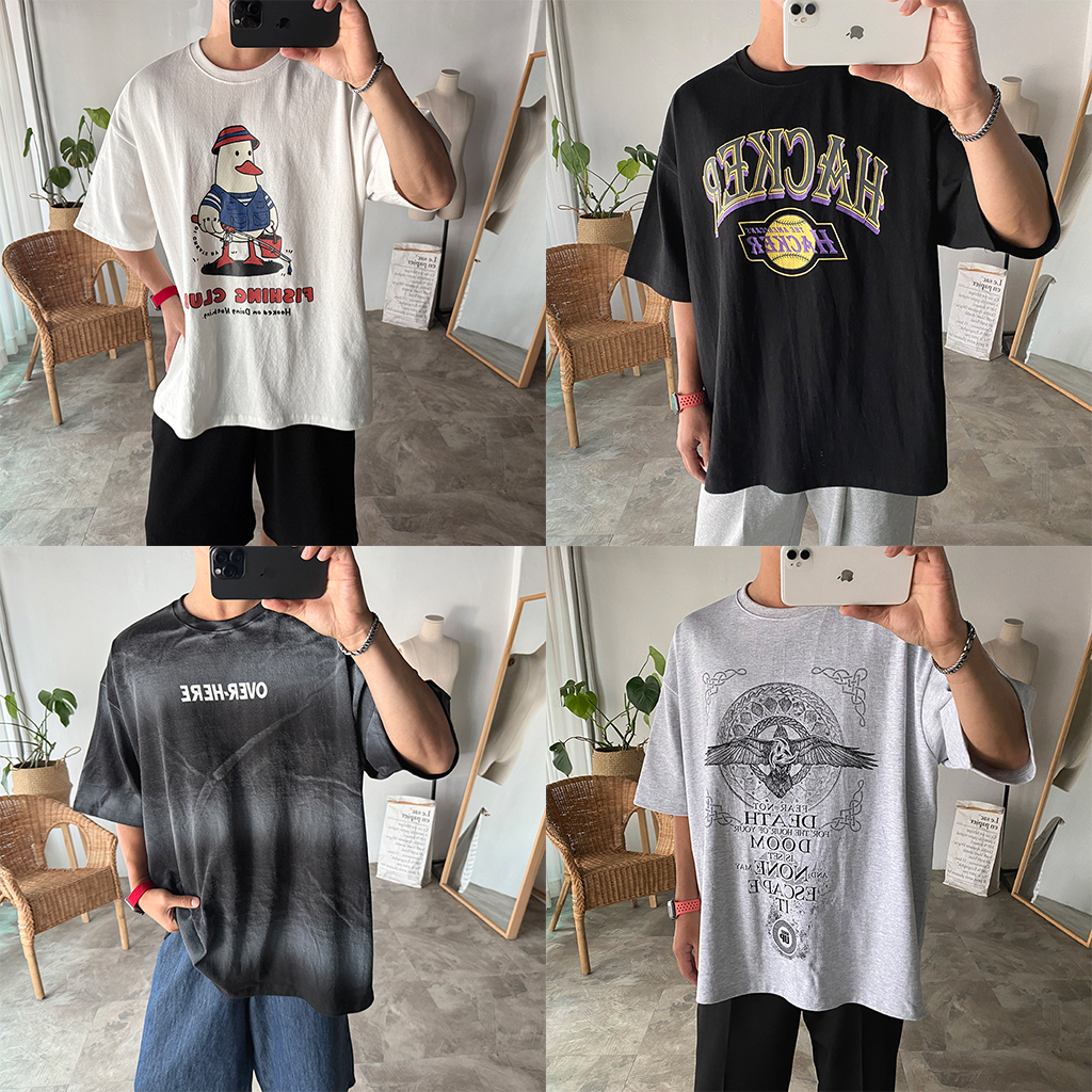 남자 빅사이즈 반팔 도톰한 10수 티셔츠 XL-4XL - 상품 이미지
