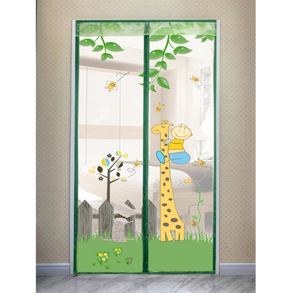 J2K 기린 모기장 현관문 방문 방충망 해충 방지 (100x210cm) - 상품 이미지