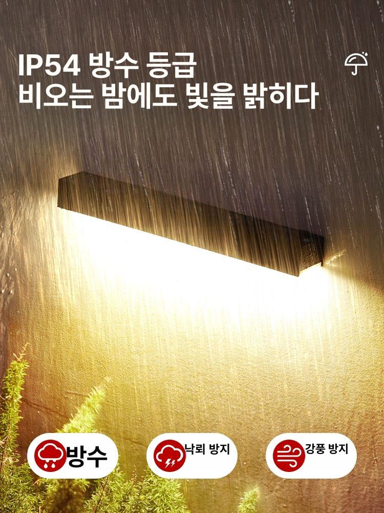 태양광벽등 외벽 간판 스포트라이트 핀조명 무타공 - 상세 이미지 4