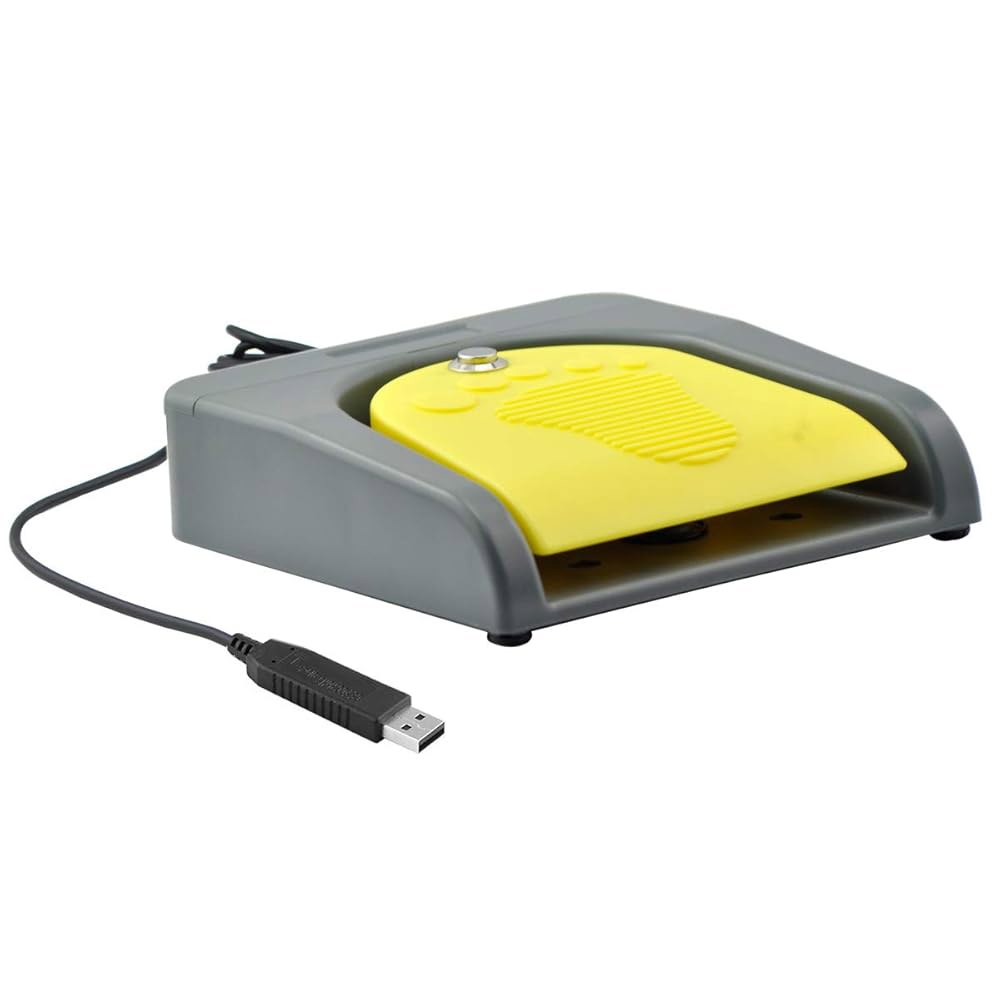 OLLGEN USB 풋 더블 스위치 페달 2 키 프로그램 맞춤형 컴퓨터 키보드 마우스 게임 액션 HID - 상품 이미지