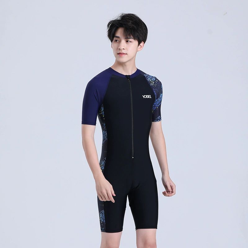 남자 전신수영복 9부 서핑 다이빙슈트 서핑복 반팔 - 상세 이미지 3