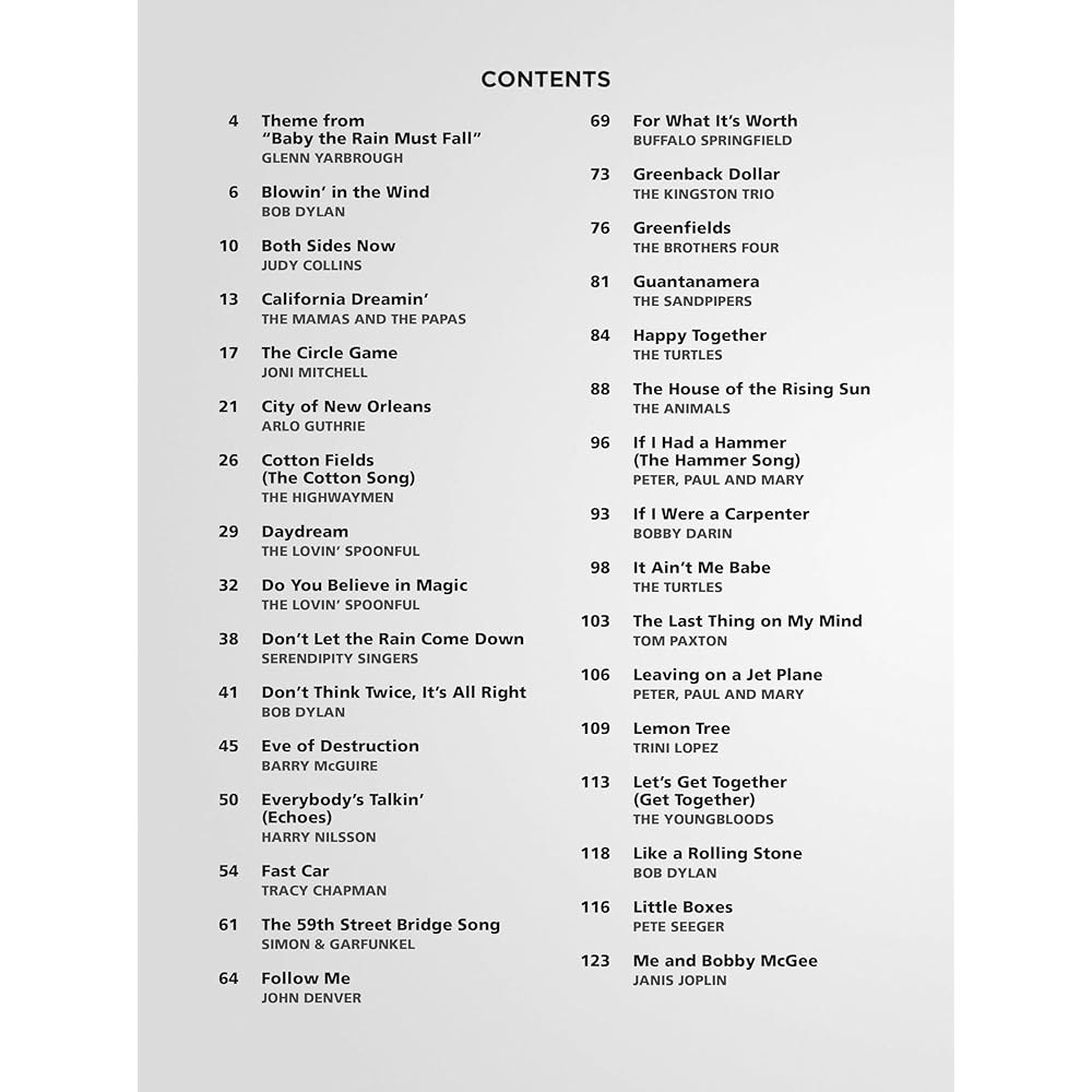 가장 많이 요청된 포크/팝 노래 | 62개의 좋아하는 피아노 / 보컬 기타 송북 클래식 팝 및 포크 악보 편곡 가수와 피아니스트를 위한 영원한 히트곡 가정 또는 무대를 음악 - 상세 이미지 3