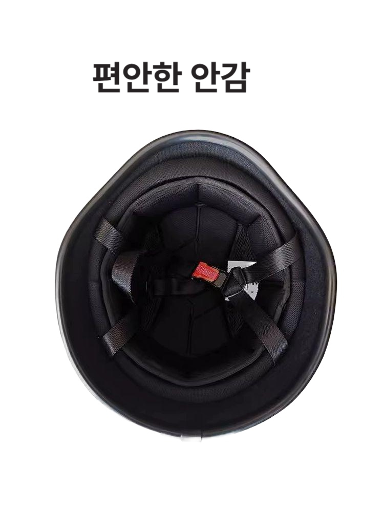 빈티지헬멧 모터사이클 표범 라이딩 전기자전거 오토바이 바이크 군인스타일 하프 반모 - 상세 이미지 5