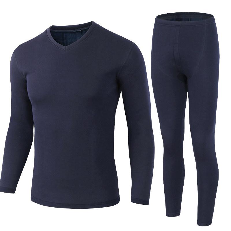 남자 발열내복 3-5XL 빅사이즈 면 넉넉한 아빠선물 - 상세 이미지 2