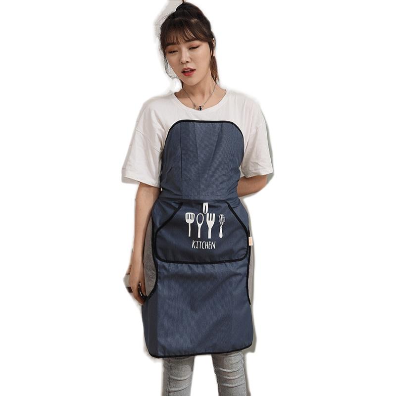 끈없는 앞치마 방수 코팅 자동 라벤더 자석 다크네이비 - 상품 이미지
