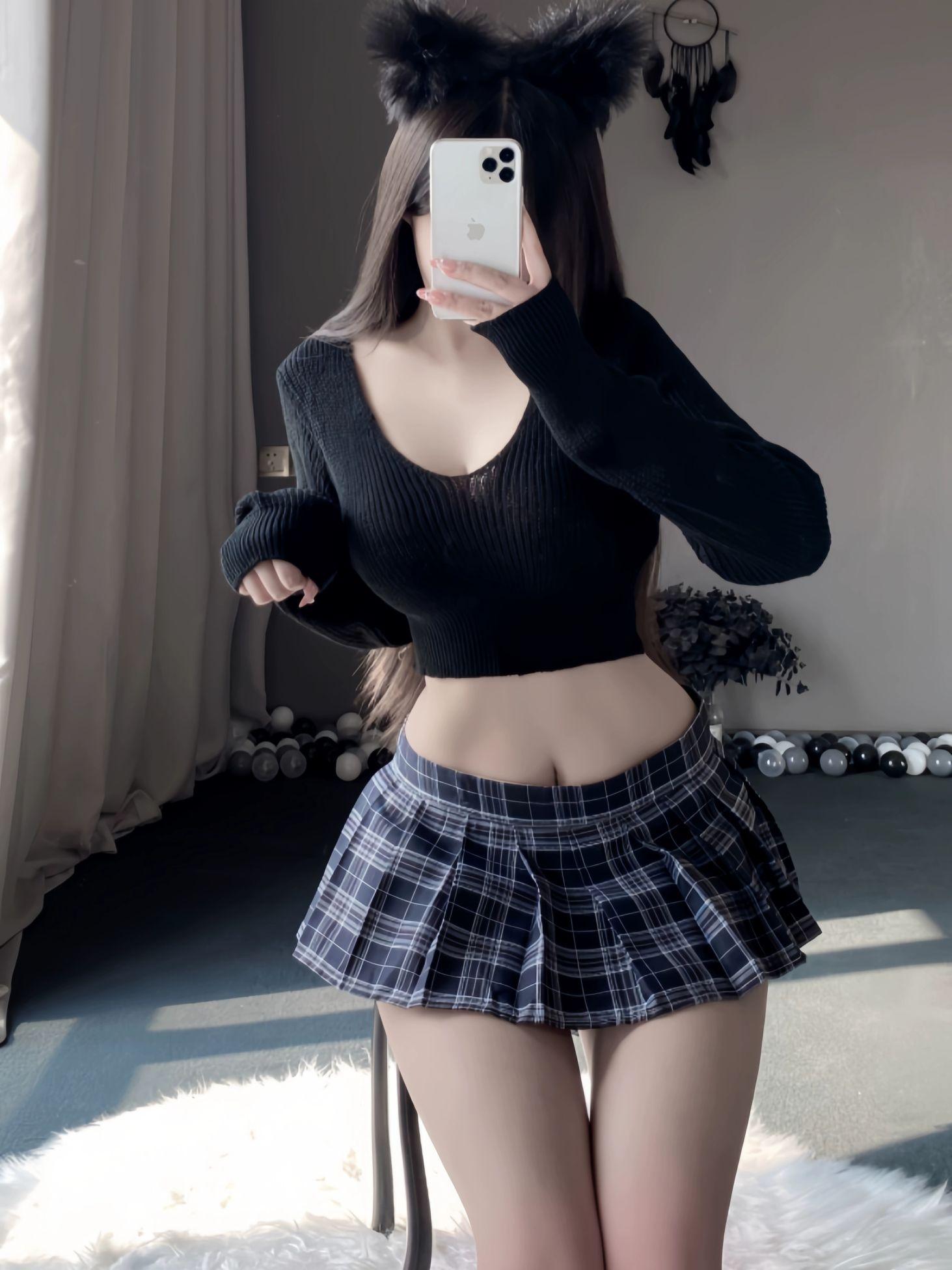 캐주얼 미니 초미니스커트 미니스커트 똥꼬치마 - 상세 이미지 3