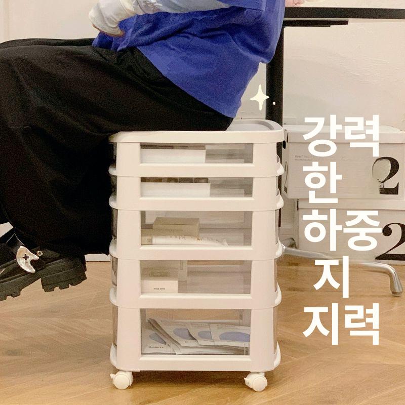 미니 화장대 서랍식 수납장 침실 정리 틈새 보조 수거함 기숙사 원룸 간편 보관함 - 상세 이미지 4