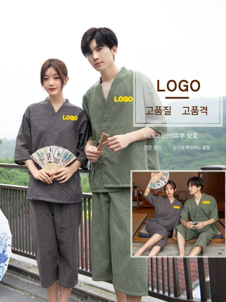 작업 근무 여성용 찜질방 잠옷 반팔 유니폼 세라복 사우나복 졸업사진 참유니폼 졸업사진컨셉 2367 헤이그 여성용 사이즈 M - 상세 이미지 3