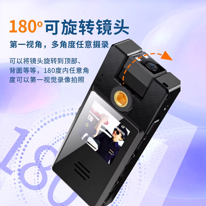 Vandlion A52 배달 택배 자전거 바디캠 블랙박스 1. 회전식 카메라 고화질 야간 32GB - 상세 이미지 4