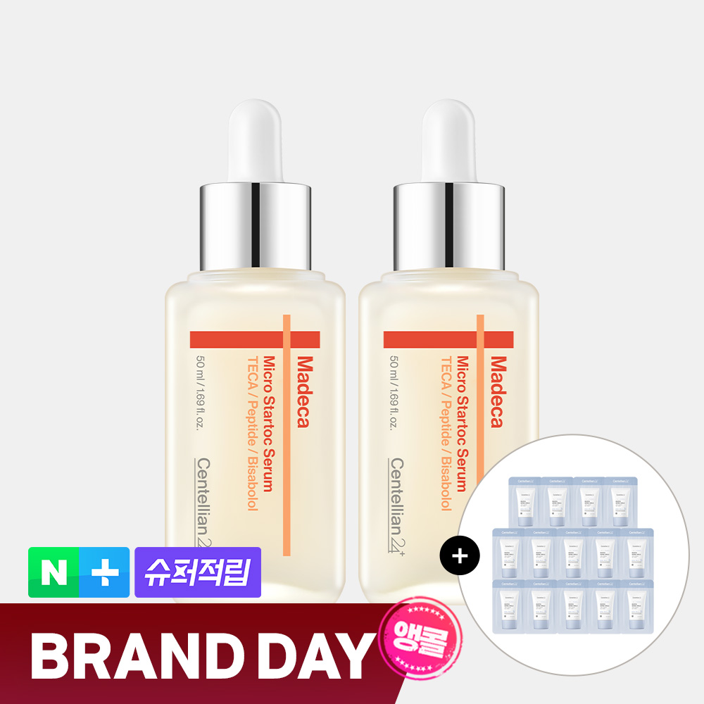 네이버 동국제약 센텔리안24 마데카 마이크로 스타톡 세럼 50ml 2개 + 수분선크림 1ml 14개