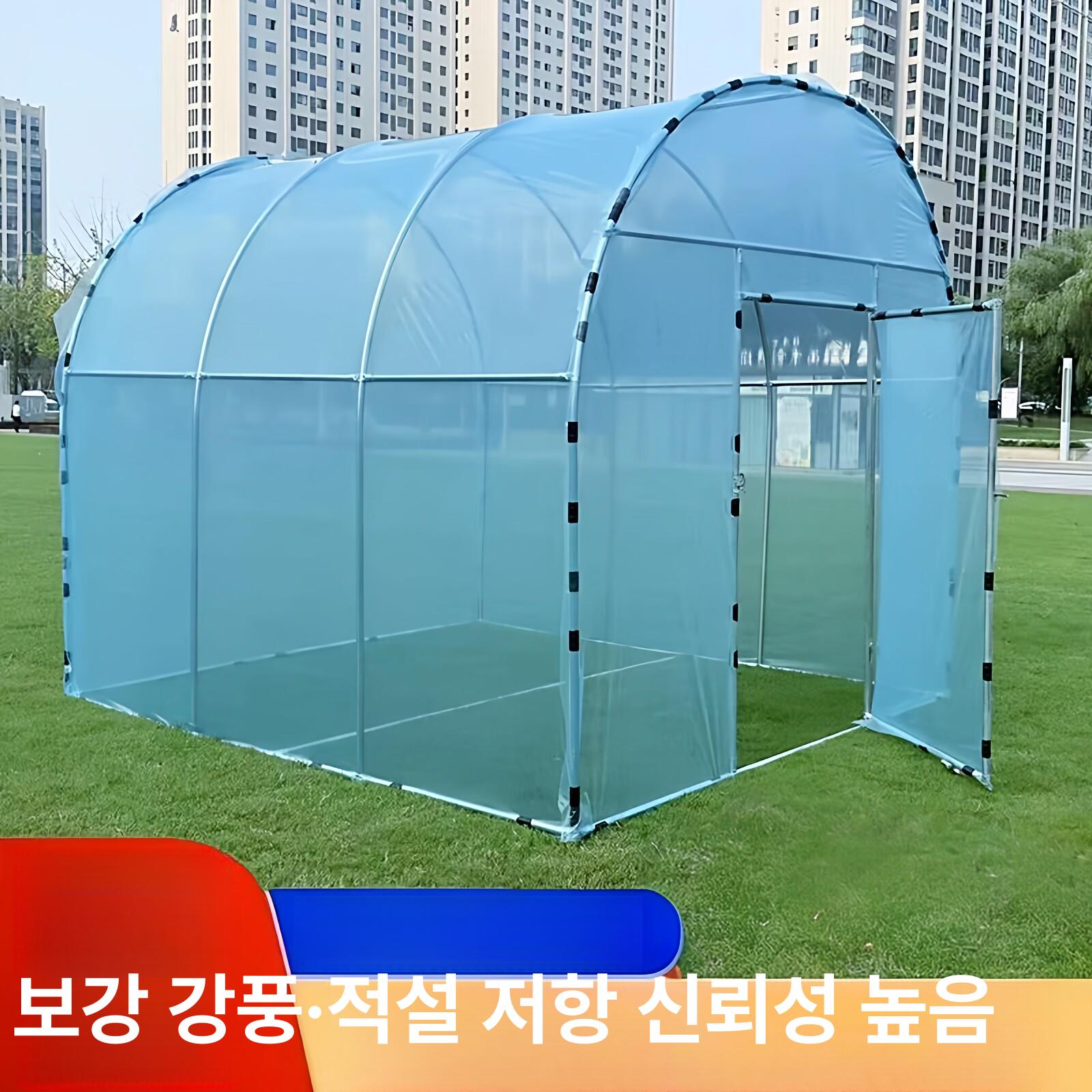 조립식 비닐하우스 농막 가정용 x 2m 옥상 간이 2m 폭x2mx2m 높이 - 상세 이미지 3