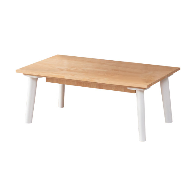 가구의서 모던클래식 다용도 좌식 테이블 800x500mm, 고무나무 - 상품 이미지