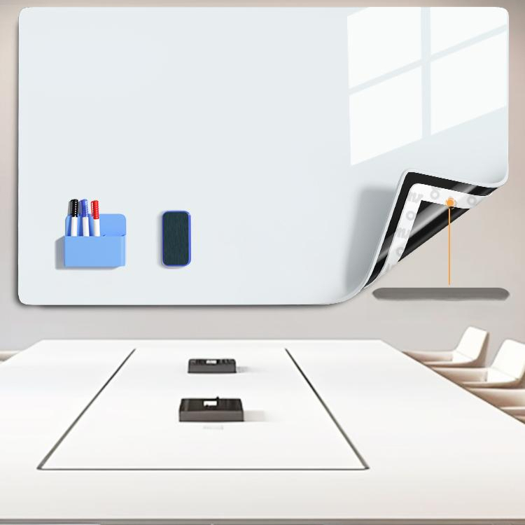 대형 자석 칠판 벽에 부착하는 화이트보드 스티커형 접착식 120x240센티미터 - 상품 이미지