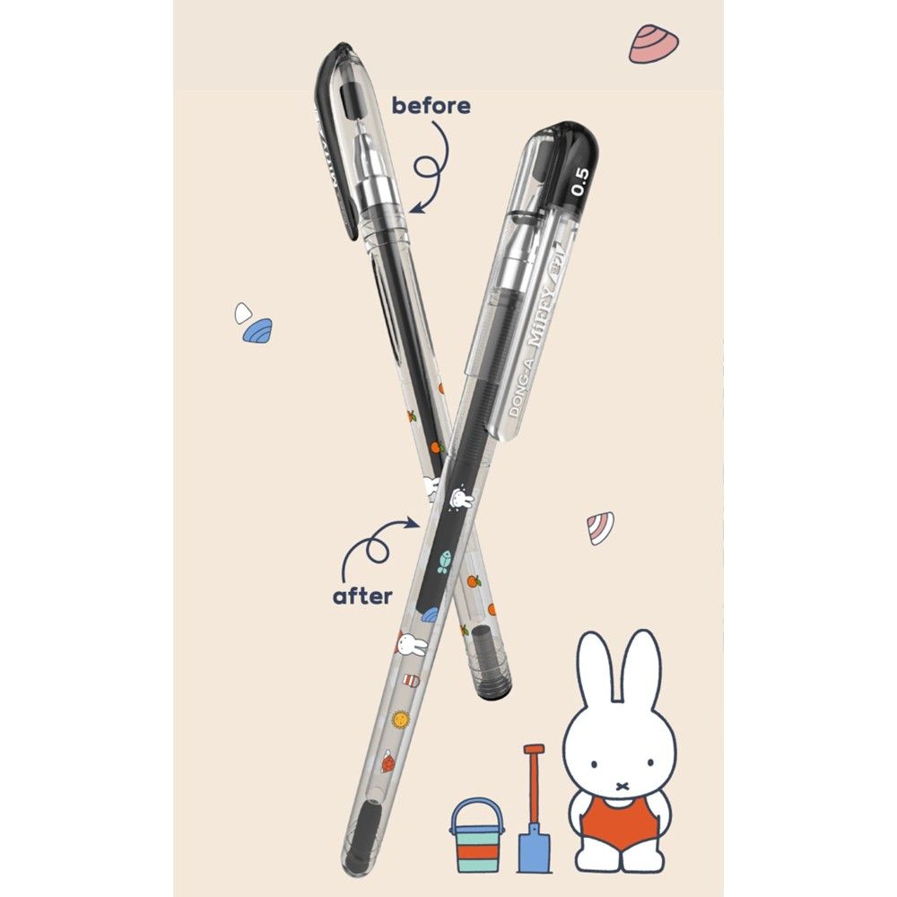 향기펜 5색 5본입 0.5mm 중성펜 미피 볼펜 - 상세 이미지 4
