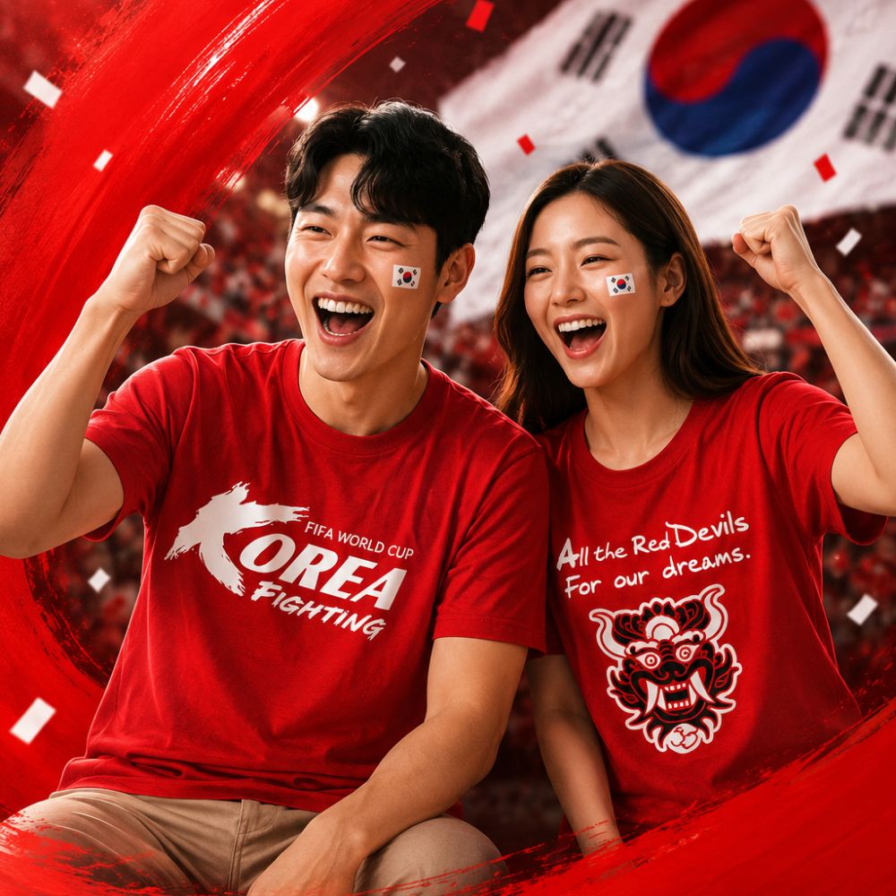 2026 붉은악마티셔츠 월드컵 응원티 가족 패밀리룩 반팔티 이미지 3