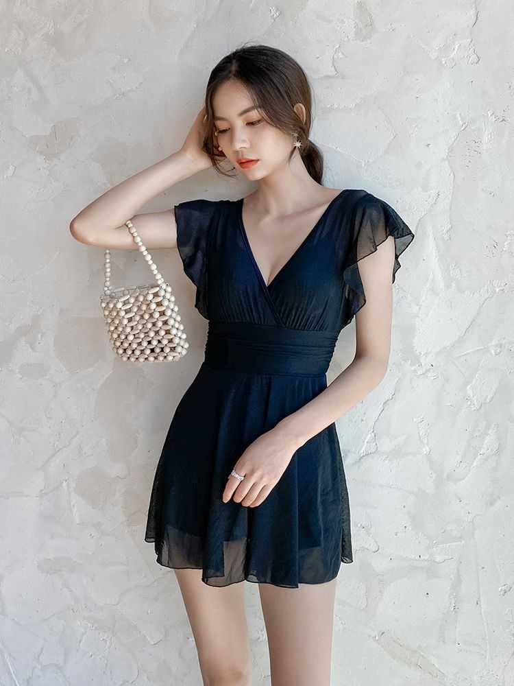 패션수영복 체형커버 복부커버 뱃살가리는 탄탄이 워터파크 튼살커버 웻슈트 잠수복 다이빙 슈트 - 상세 이미지 2