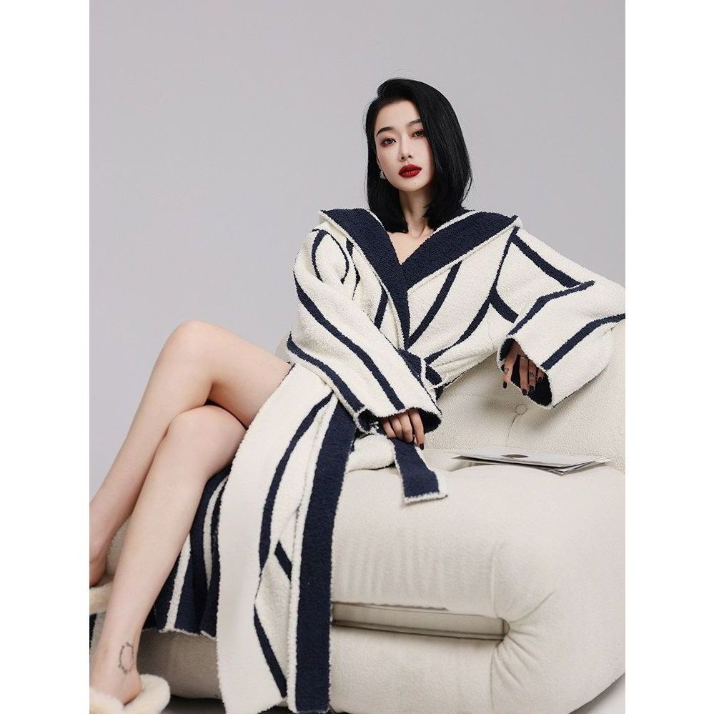 수영장 샤워가운 타올 목욕가운 송월타올 골프샤워가운 여성 로브 호텔 극세사 원피스 골프가운 - 상품 이미지