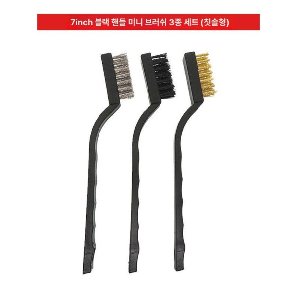 강력한 제거용 인두 청소용 곡선형 와이어 버링 브러쉬 핸들형 7인치 - 상세 이미지 2