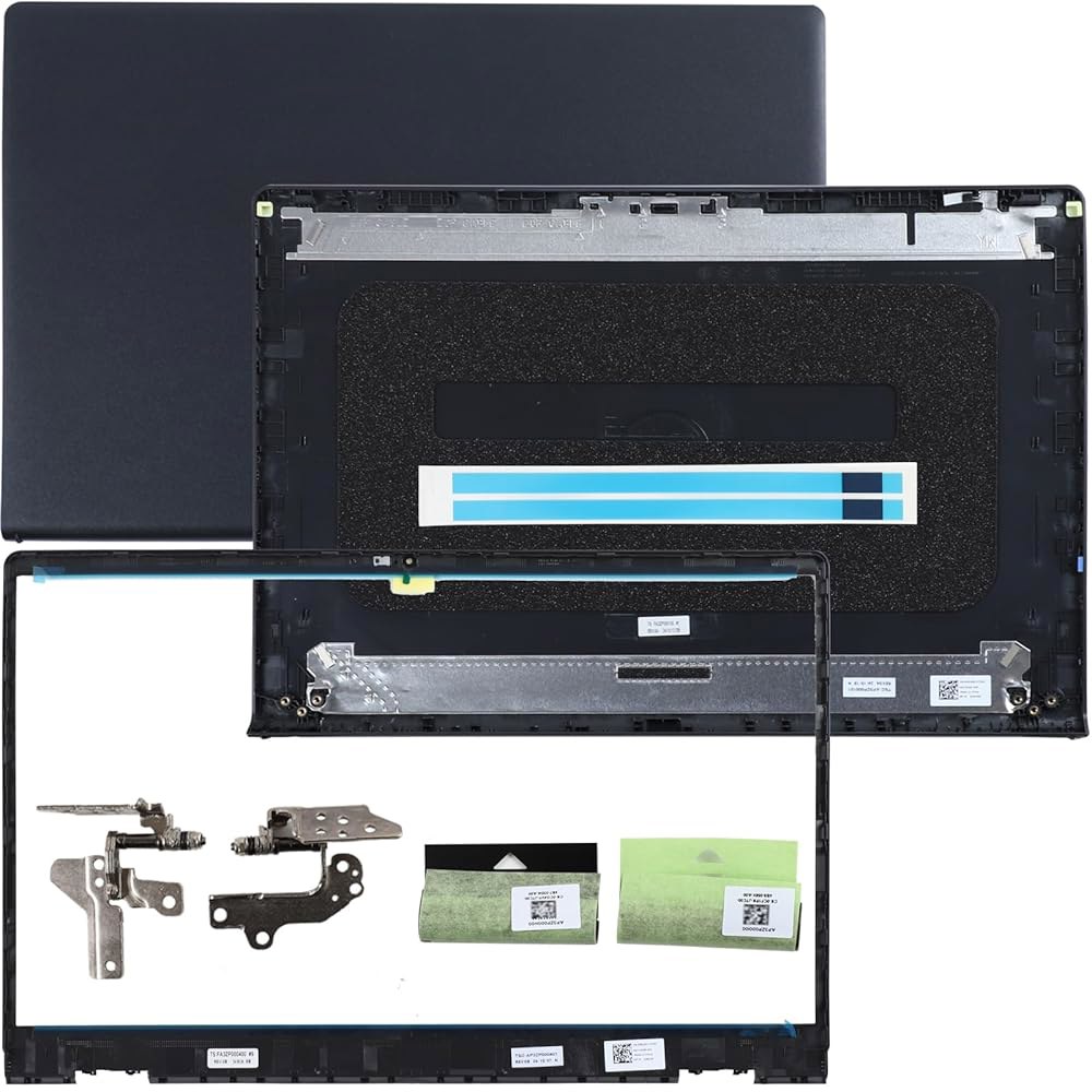 LCD 후면 커버 전면 베젤 프레임과 힌지 축 교체가 포함된 상단 케이스 뚜껑 DELL Inspiron 15 3510 3511 3515 3520 3525 노트북, 00WPN8 0W - 상품 이미지