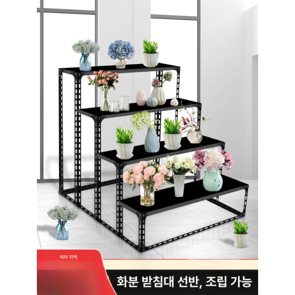 감성적인 식물 정리대 화초 거실 인테리어 진열대 계단 거치대 120 x 60x60 2단 - 상세 이미지 5