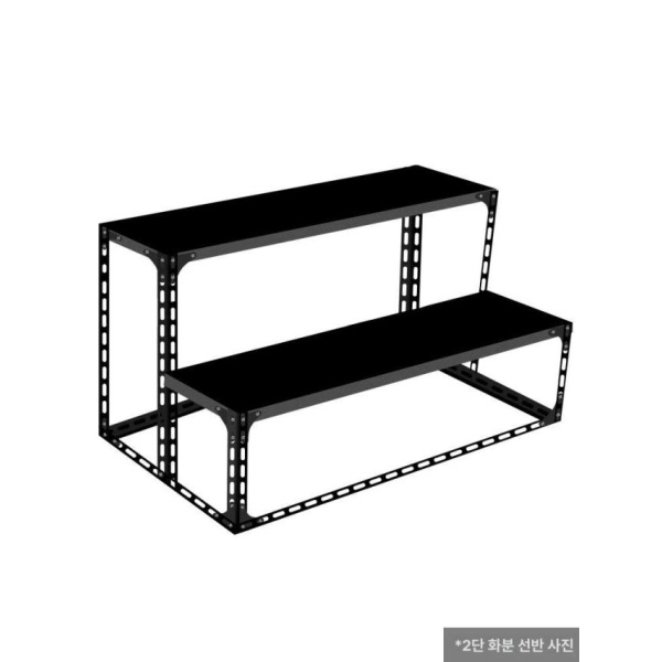 감성적인 식물 정리대 화초 거실 인테리어 진열대 계단 거치대 120 x 60x60 2단 - 상품 이미지