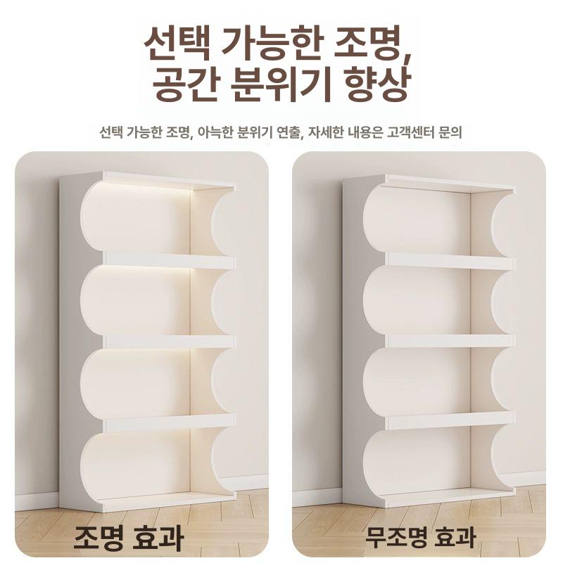 화장품 수납 진열대 벽선반 네일용품 정리함 코스메틱 책상 랙 거울 - 상세 이미지 5
