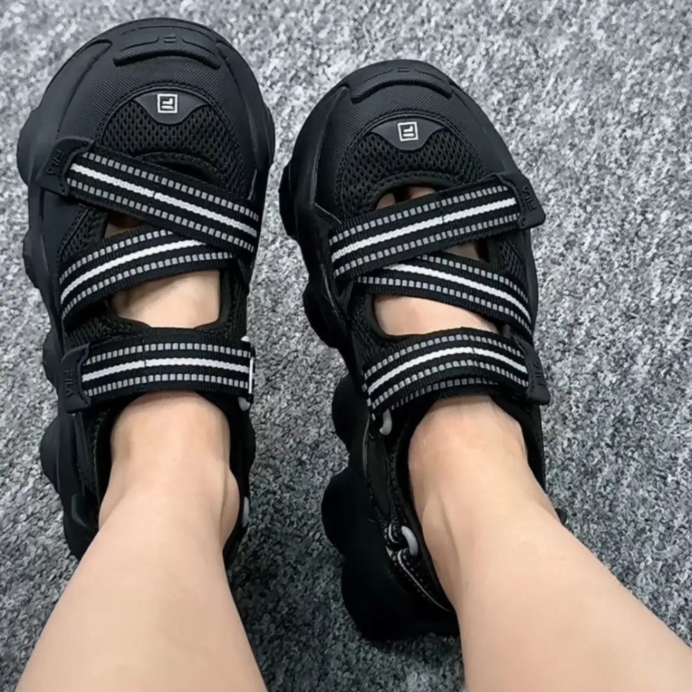 휠라 프라골라 여성 키높이 아쿠아슈즈 블랙 F12W321403F-BK 이미지 6