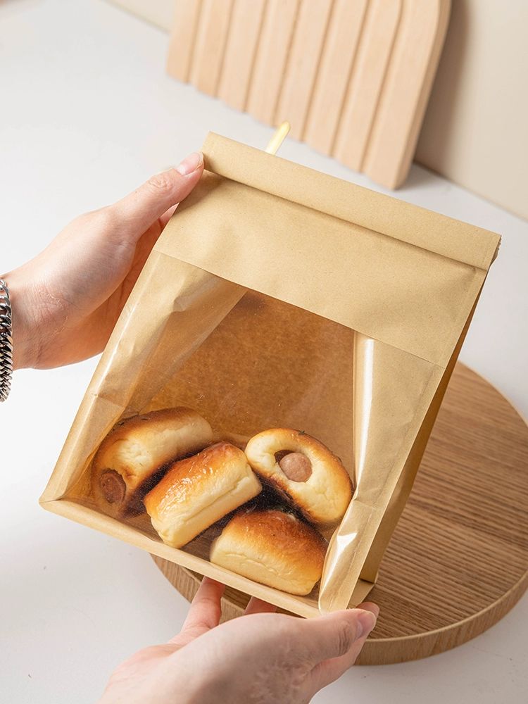 식빵 크로와상 베이커리 비닐봉투 투명 포장재 100장 디저트 페이스트리용 - 상세 이미지 4