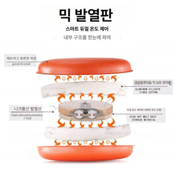 프리미엄 에스테틱 가열기 황토 핫스톤 스톤 마사지기 복부 예열기 스몰 레드 - 상세 이미지 5
