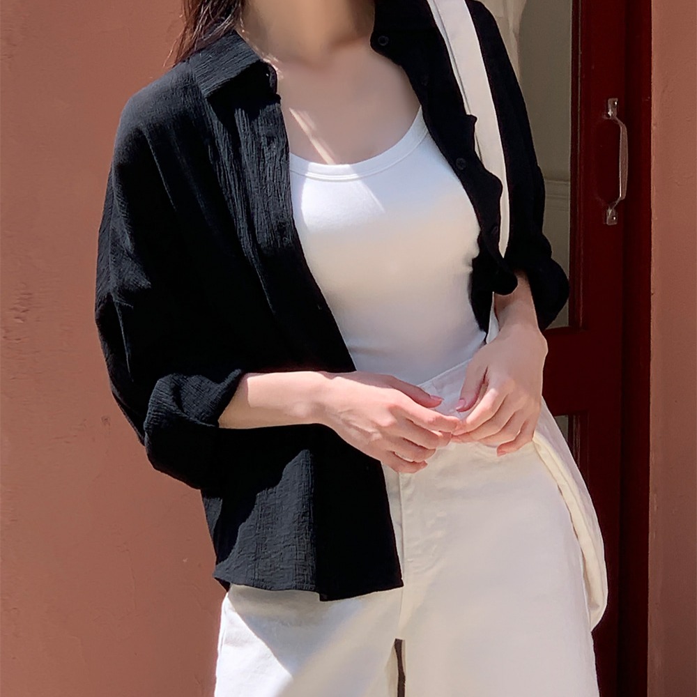 요루 긴팔 루즈핏 셔츠 자외선차단 여름 아우터 이미지 8