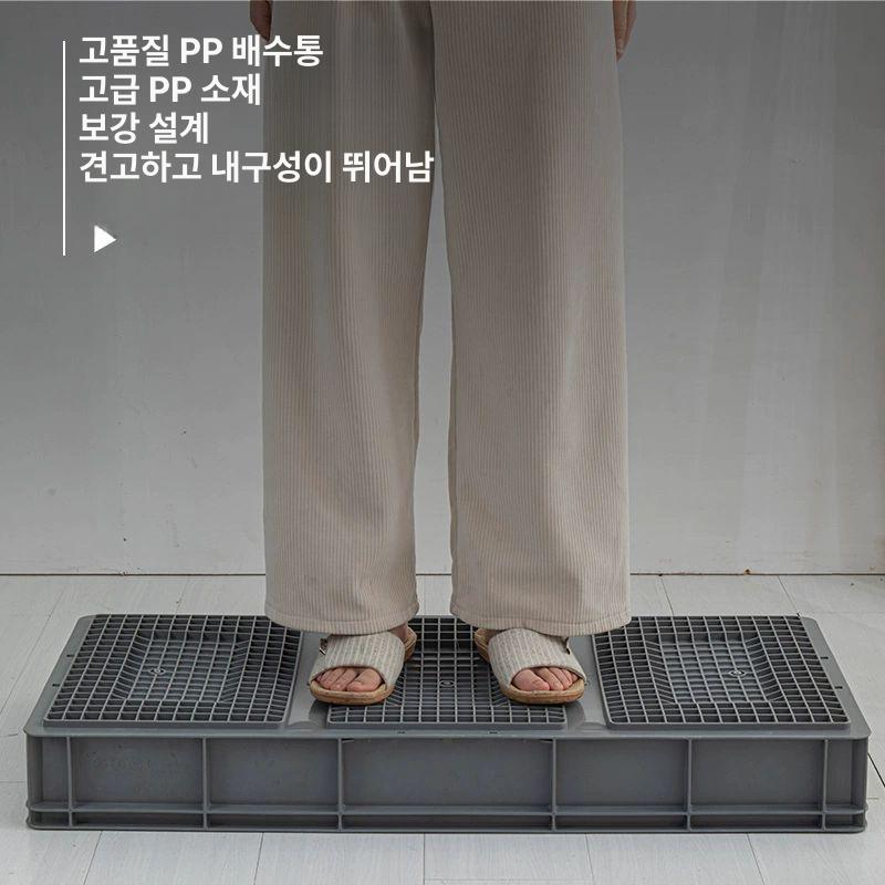 걸레거치대 청소용품 정리함 이동식 스탠드 밀대 수건 걸이 욕실 주방 수납 - 상세 이미지 3