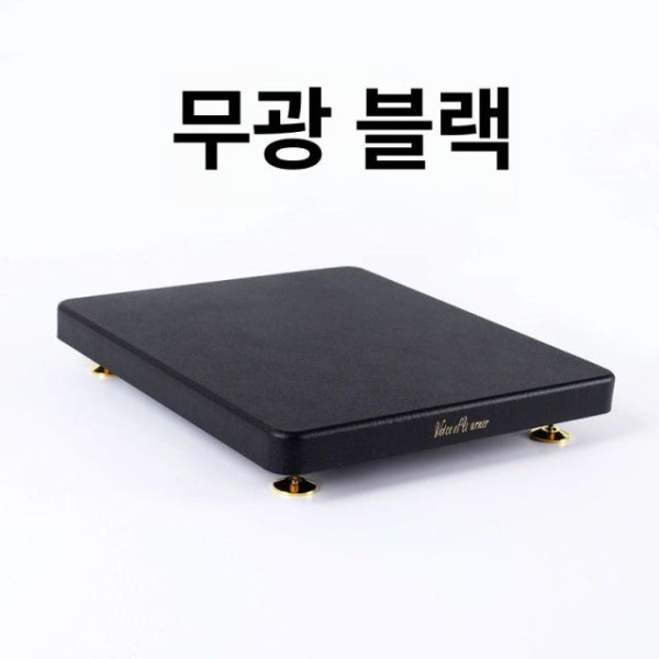 프리미엄 거치대 우퍼 선반 오디오랙 우드 바닥형 스피커 무광블랙 190 x 250mm - 상세 이미지 5