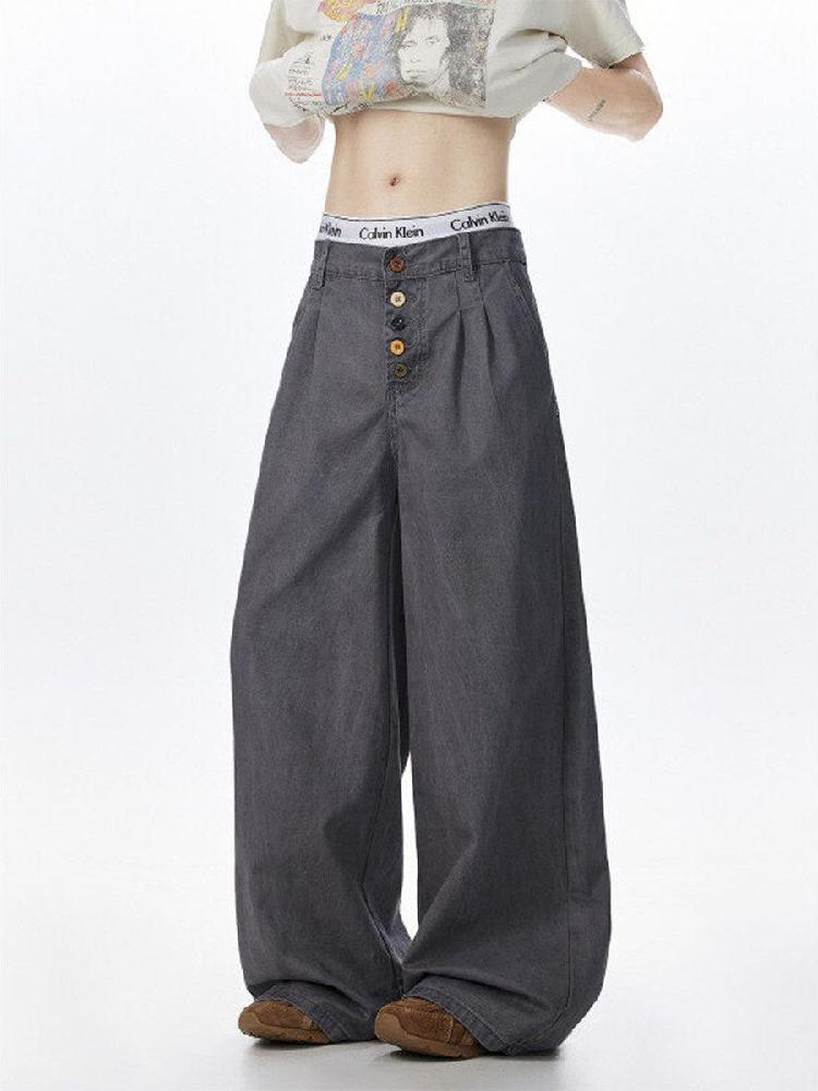 린넨 밴딩 빅사이즈 남자와이드팬츠 슬랙스 조거팬츠 면바지 여름 남성 스판 겨울 아이스 기모 - 상세 이미지 2