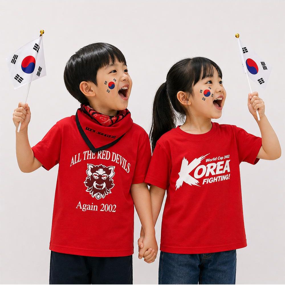 2026 붉은악마티셔츠 월드컵 응원티 가족 패밀리룩 반팔티 이미지 4