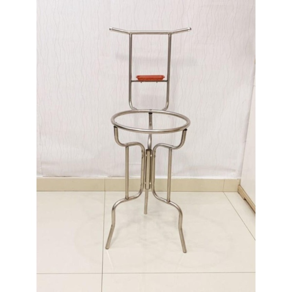 튼튼한 손빨래 보조대 거치대 스테인리스 받침대 세수대야 선반 64cm 1단계 포함 - 상세 이미지 4