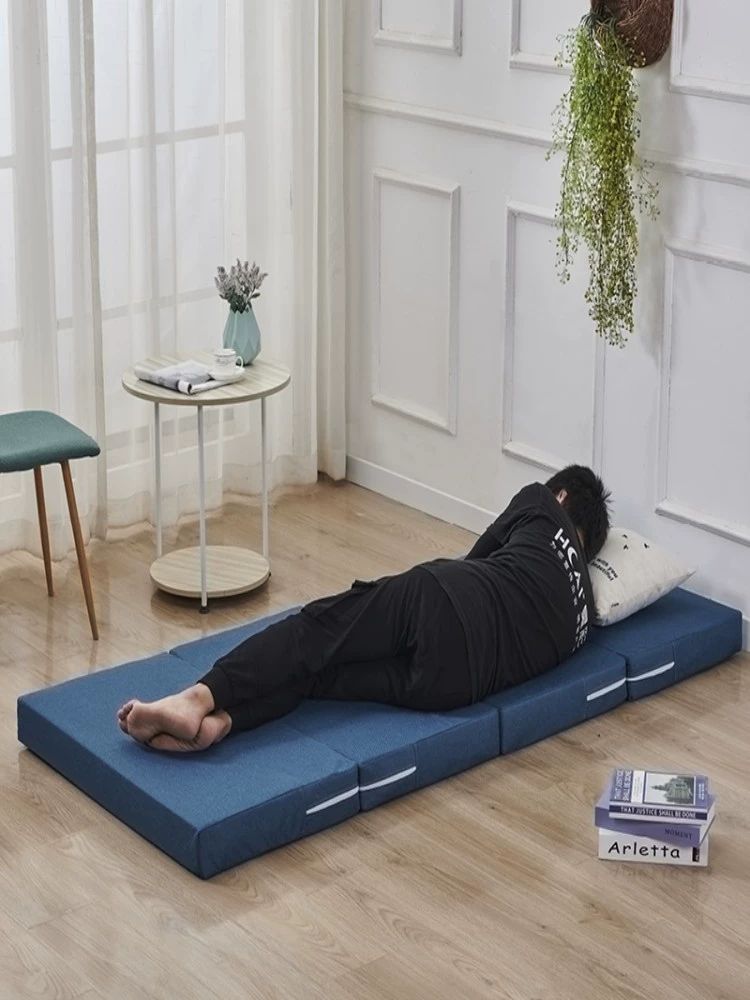 매트리스 스펀지 접이식 x 180cm 폭 네이비블루 네이비블루 0.6m x 2m (5cm) - 상세 이미지 5