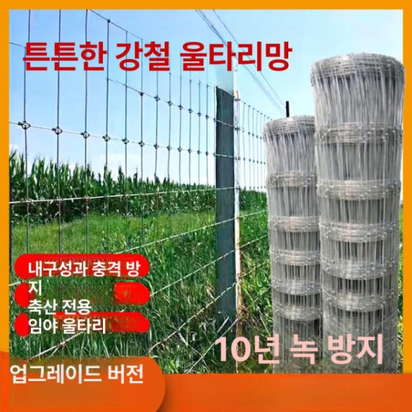 튼튼한 능형망 철조망 철망 닭장망 축사 양계망 아연망 전강 1.1m 25cm 가로 망목 100m - 상세 이미지 3