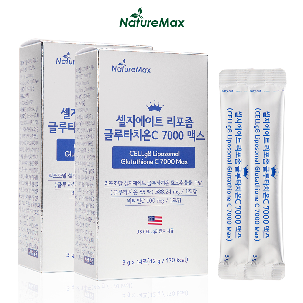순수함량 500mg 셀지에이트 리포좀 글루타치온C 7000 맥스 14포, 2개 - 메인 이미지