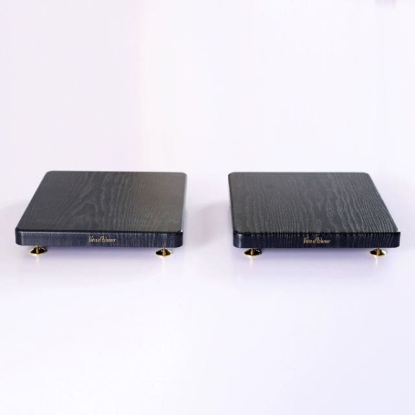 프리미엄 거치대 우퍼 선반 오디오랙 우드 바닥형 스피커 무광블랙 190 x 250mm - 상세 이미지 3