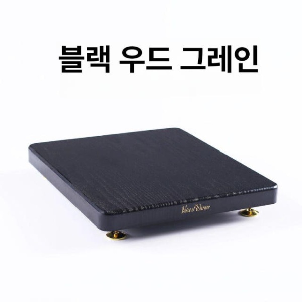프리미엄 거치대 우퍼 선반 오디오랙 우드 바닥형 스피커 무광블랙 190 x 250mm - 상세 이미지 4
