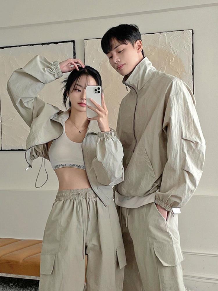 티셔츠 커플룩 시밀러룩 데님 투피스 상의 긴팔 반팔 남녀공용 캐주얼 루즈핏 반팔티 남여공용 아마 B 여성 S - 상세 이미지 5