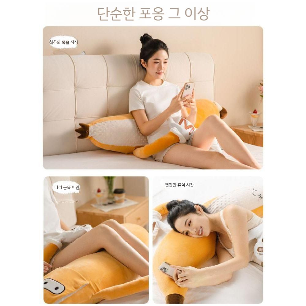 대왕 바디필로우 재우기 죽부인 기본형 중형 대형 옆잠전용 바디필로우커버 롱쿠션 안고자는 - 상세 이미지 2